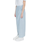 Vero Moda Blue Linen Long Skirt