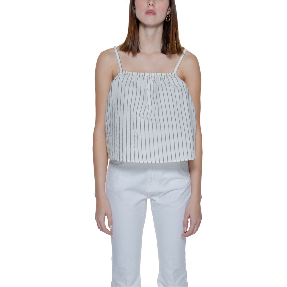 Vero Moda Beige Tanktopper i Økologisk Bomull