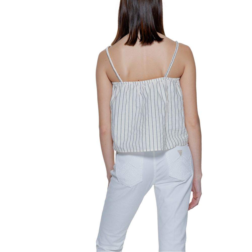 Vero Moda Beige Tanktopper i Økologisk Bomull