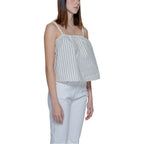 Vero Moda Beige Tanktopper i Økologisk Bomull