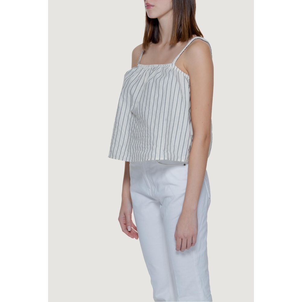 Vero Moda Beige Tanktopper i Økologisk Bomull