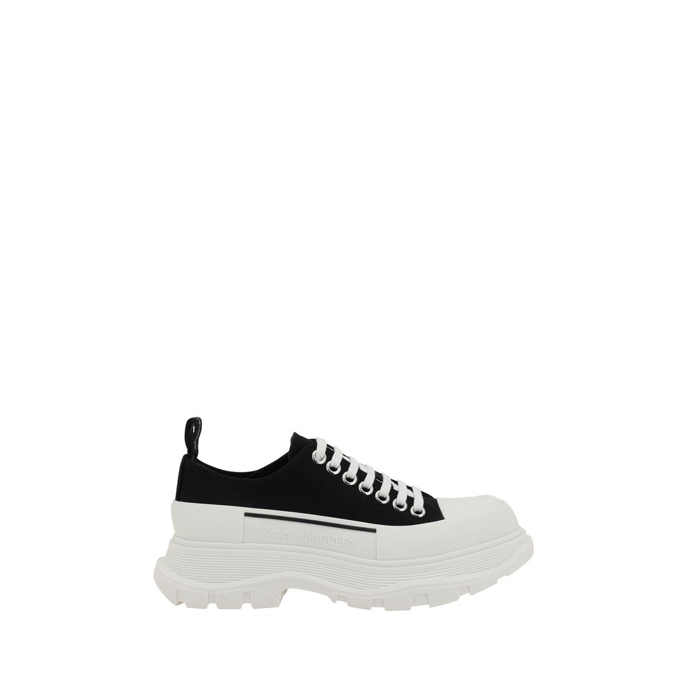 Alexander McQueen Svarte Chunkysneakers i Bomull