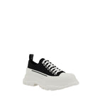 Alexander McQueen Svarte Chunkysneakers i Bomull