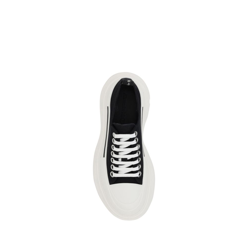 Alexander McQueen Svarte Chunkysneakers i Bomull