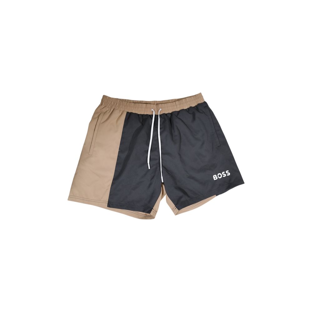 Hugo Boss Beige Polyester Badetruse