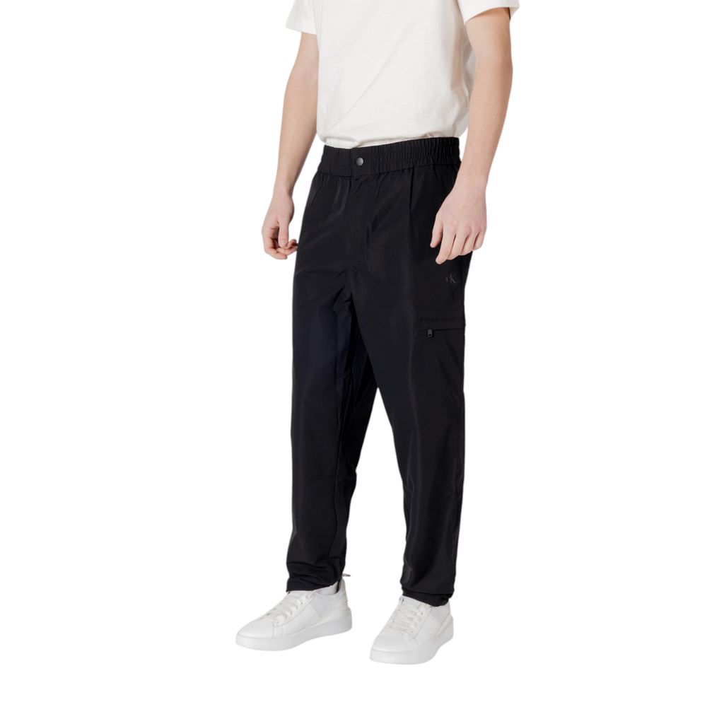 Calvin Klein Jeans Svarte Fritidsbukser i Polyester