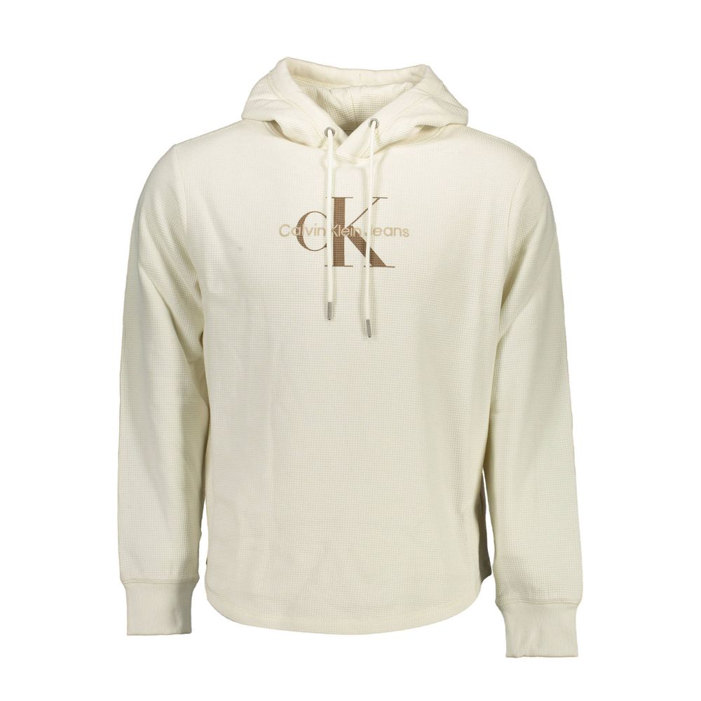 Calvin Klein hvit bomullsgenser for menn