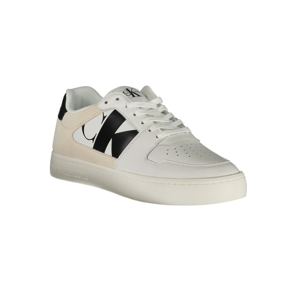 Calvin Klein Bianco Polyurethane Menn Sneaker