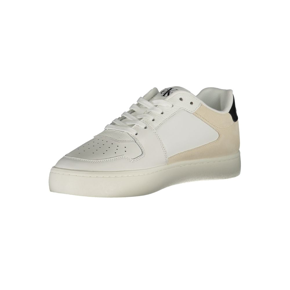 Calvin Klein Bianco Polyurethane Menn Sneaker