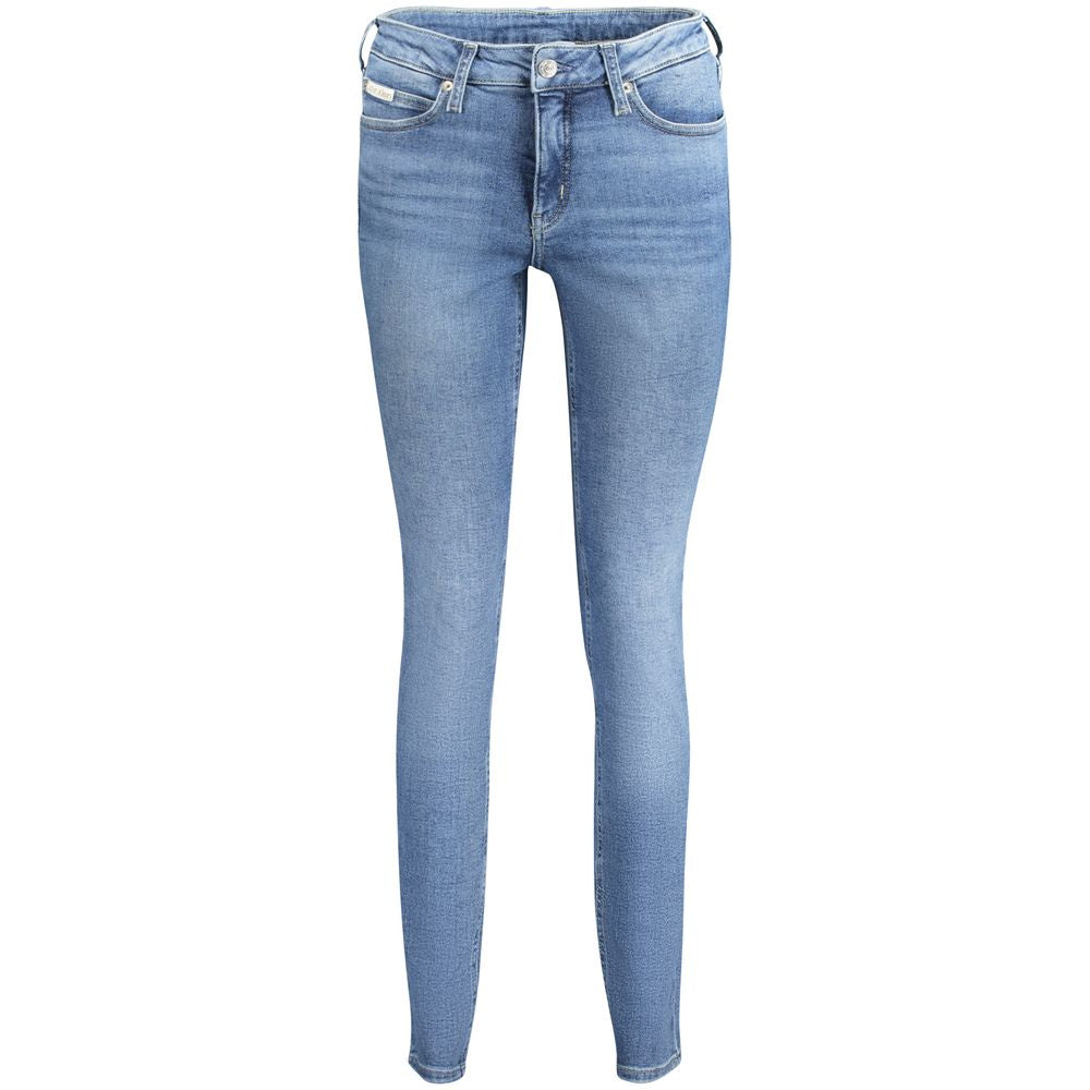 Calvin Klein Blu Cotton Damejeans