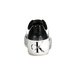 Calvin Klein svarte skinnsneaker til dame