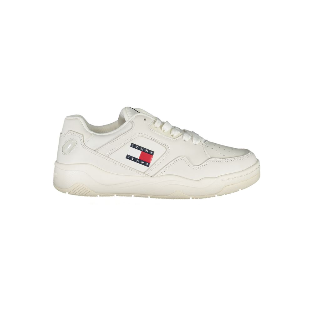 Tommy Hilfiger Hvit Polyuretan Dame Sneaker