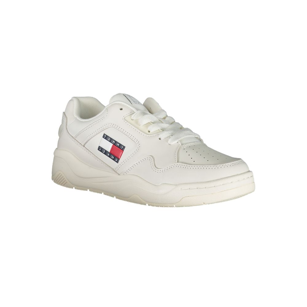 Tommy Hilfiger Hvit Polyuretan Dame Sneaker