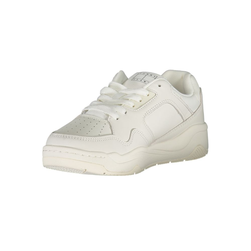 Tommy Hilfiger Hvit Polyuretan Dame Sneaker