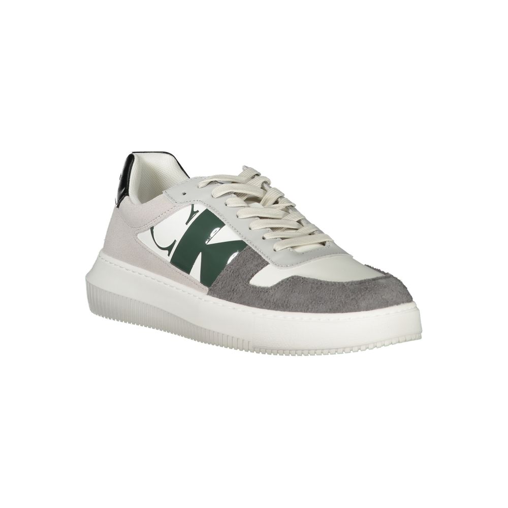 Calvin Klein hvite polyetylen herresneaker
