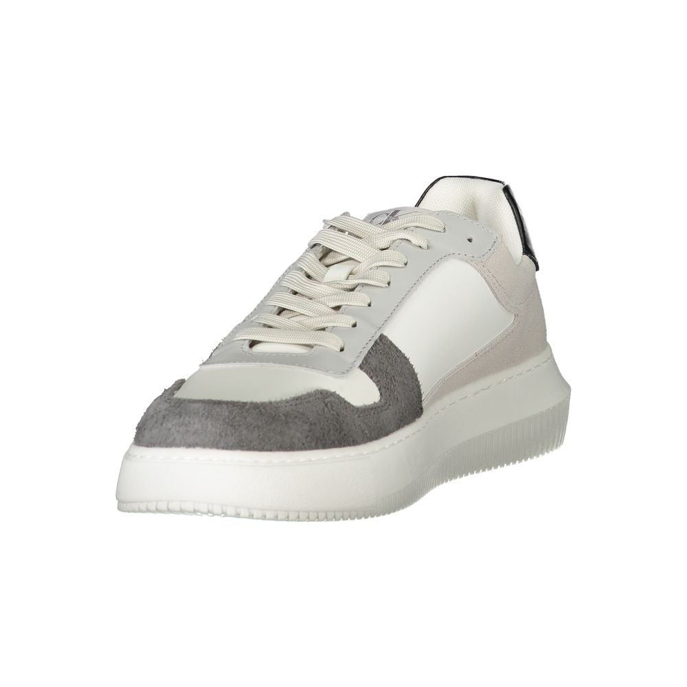Calvin Klein hvite polyetylen herresneaker