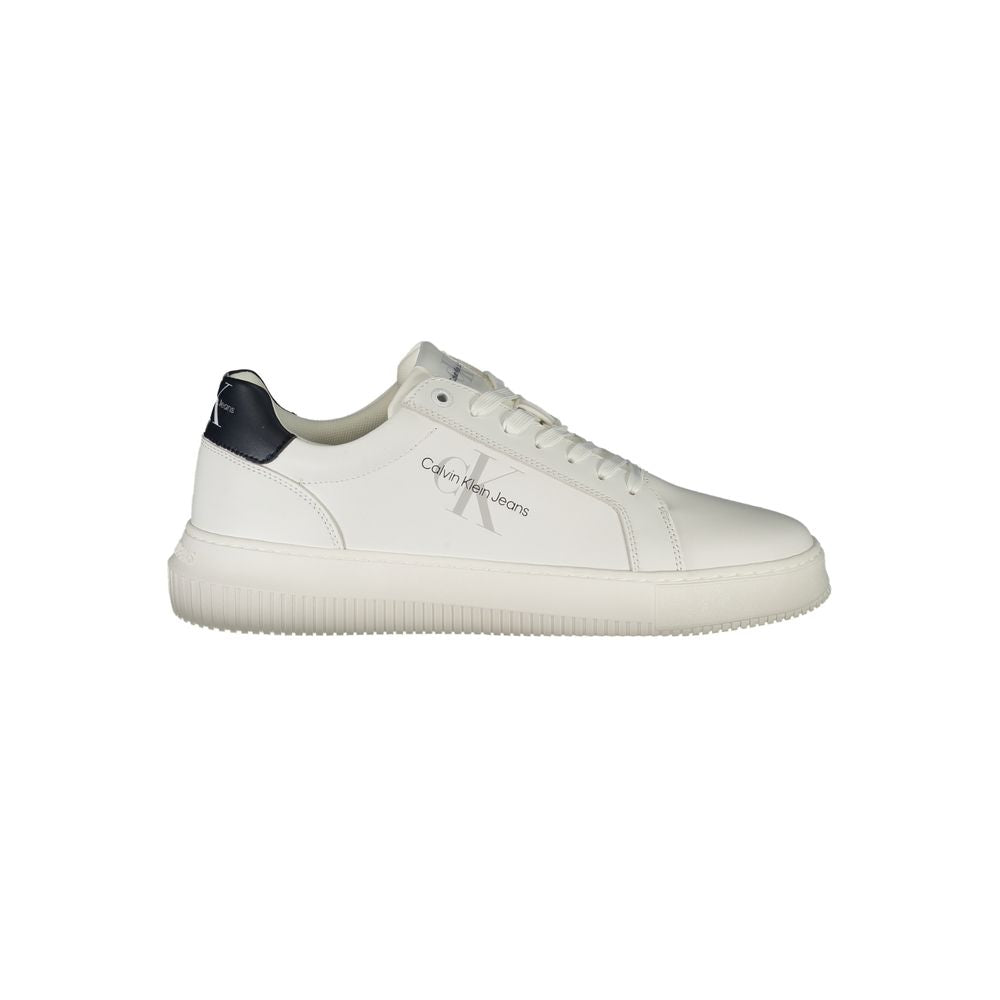 Calvin Klein Bianco skinn herresneaker