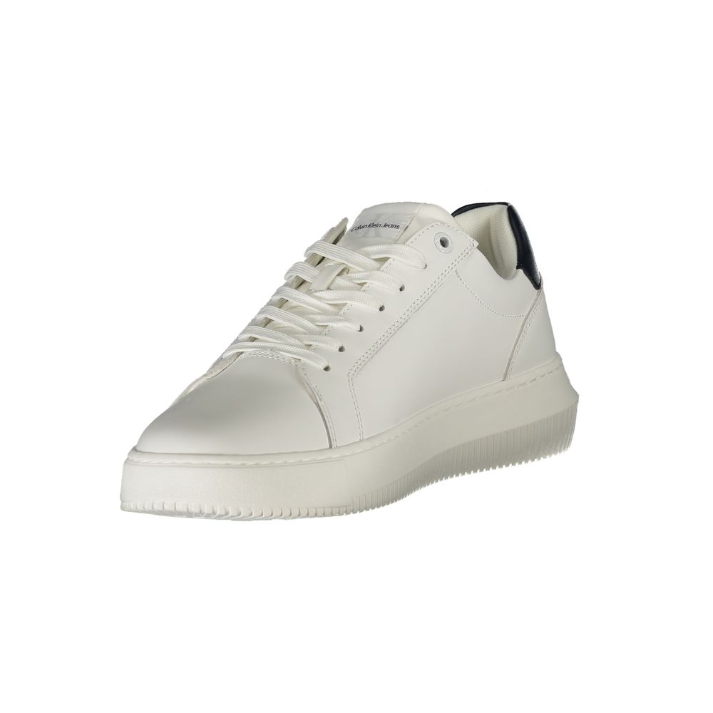 Calvin Klein Bianco skinn herresneaker