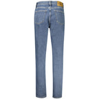Calvin Klein blå bomulls-mommjeans for kvinner