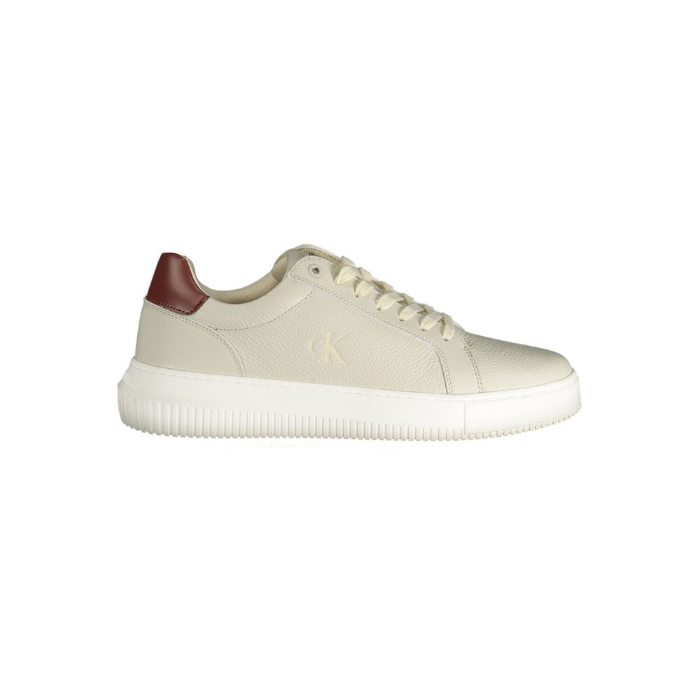 Calvin Klein Grigio Polyurethane Menn Sneaker