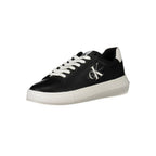 Calvin Klein svarte skinnsneaker til dame