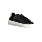 Calvin Klein svarte skinnsneaker til dame
