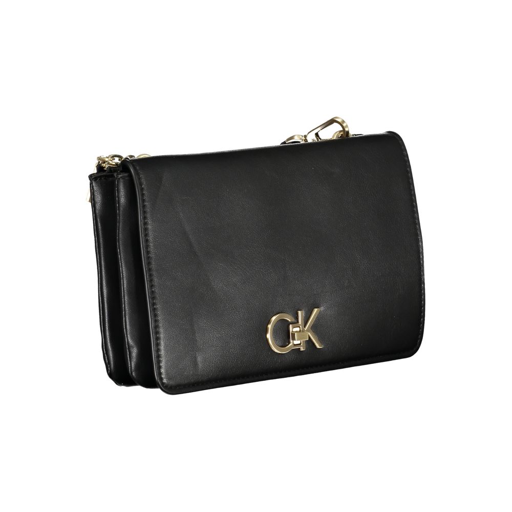 Calvin Klein svart polyester skulderveske for kvinner