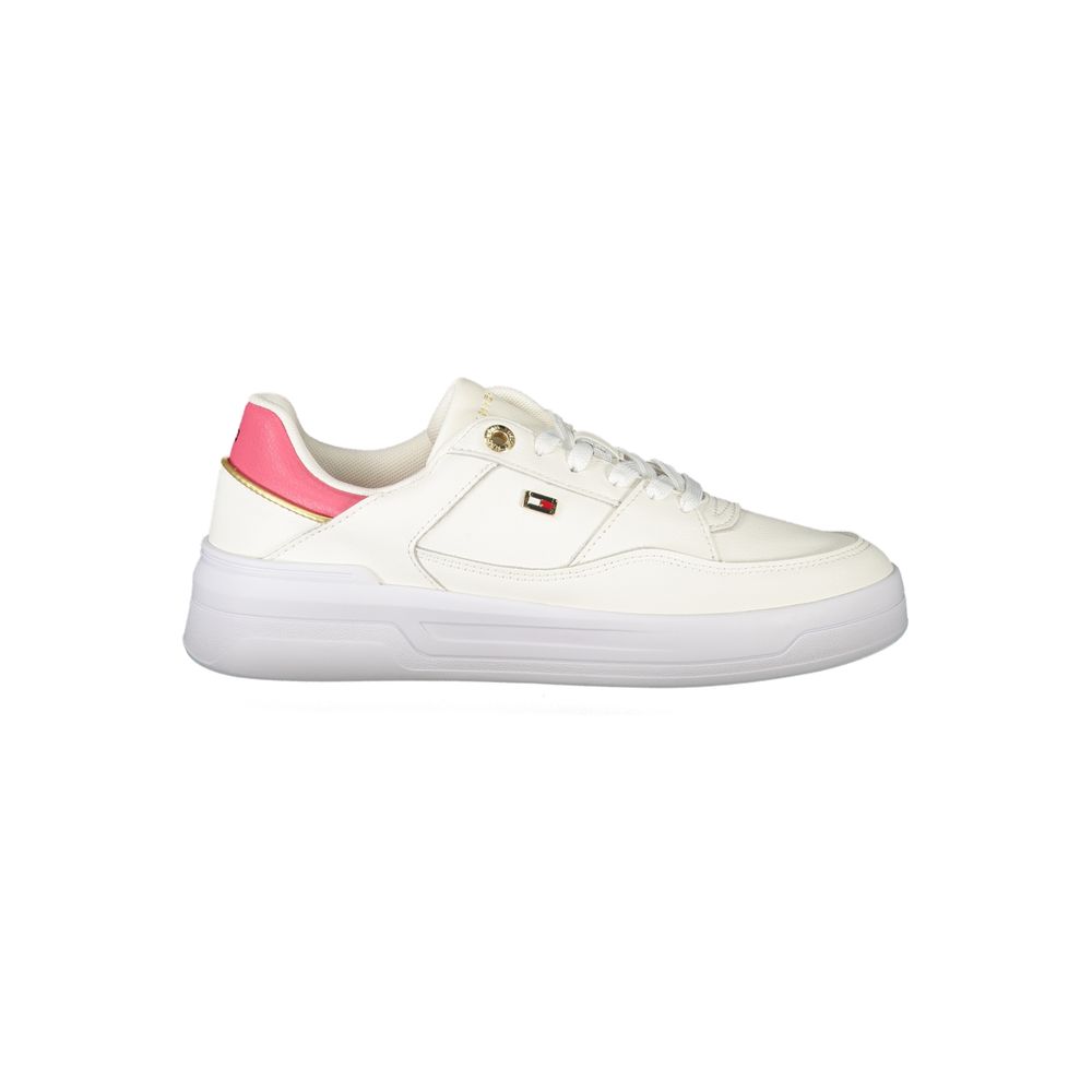 Tommy Hilfiger Bianco Polyuretan Dame Sneaker