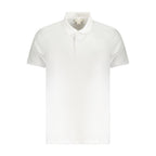 Calvin Klein hvit bomullspolo for menn