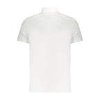Calvin Klein hvit bomullspolo for menn