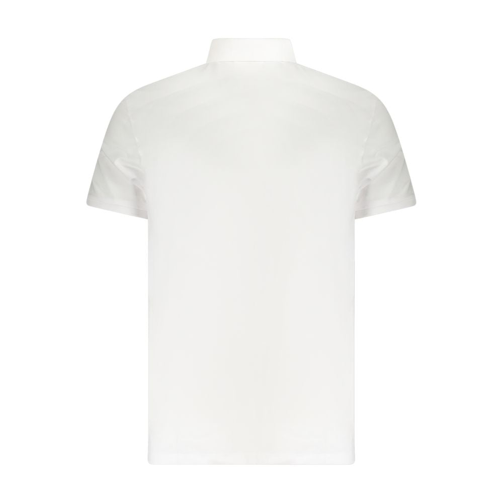 Calvin Klein hvit bomullspolo for menn