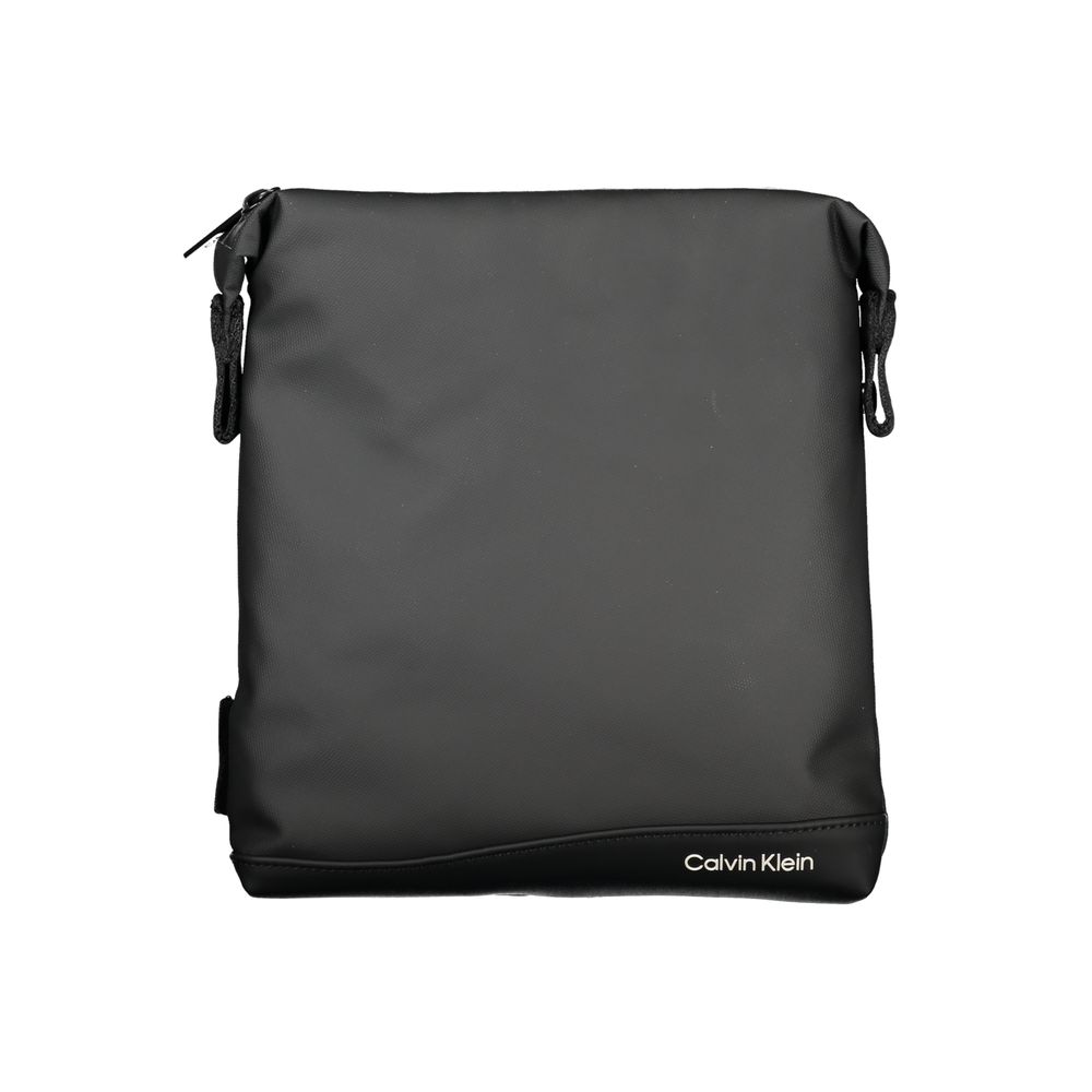 Calvin Klein elegant svart skulderveske med kontrastdetaljer
