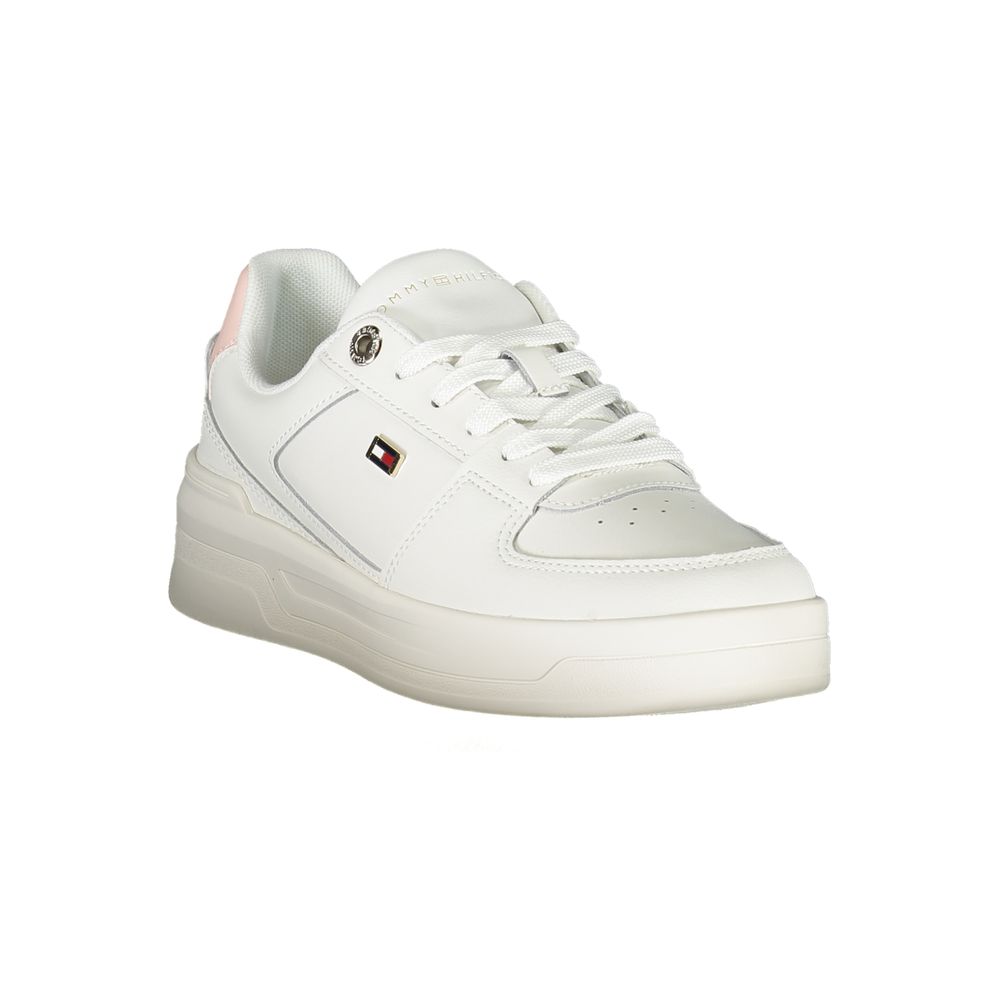 Tommy Hilfiger Hvite Lær Dame Sneaker