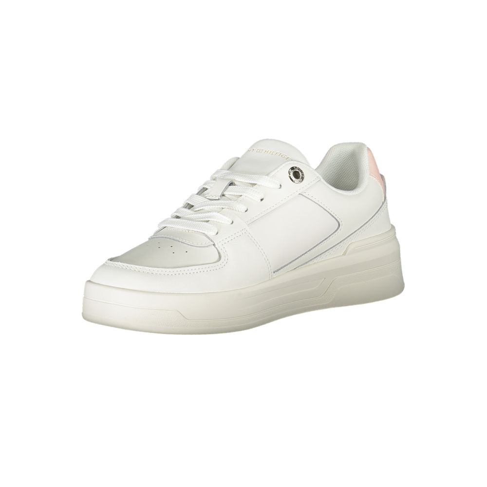 Tommy Hilfiger Hvite Lær Dame Sneaker