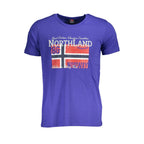 Norway 1963 Blu Cotton T-skjorte for menn
