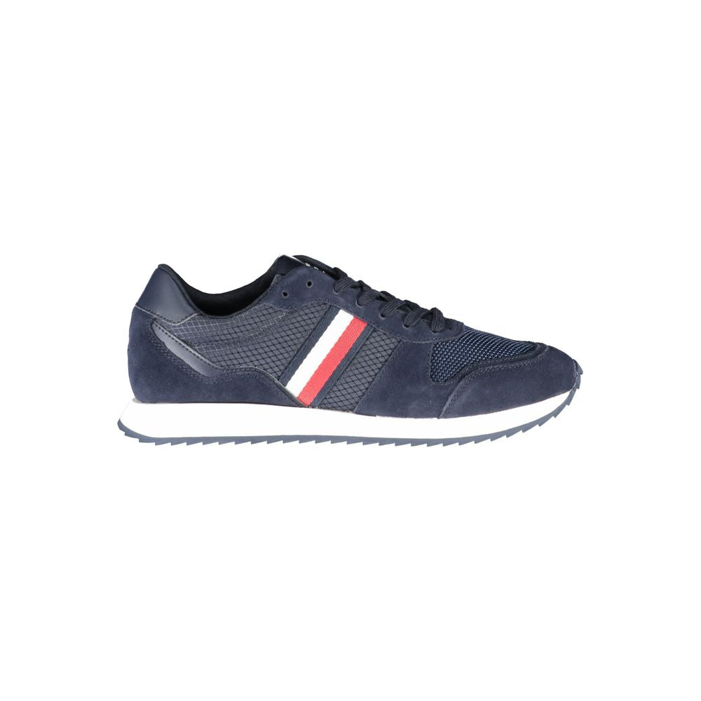 Tommy Hilfiger blå sneaker for menn i polyester
