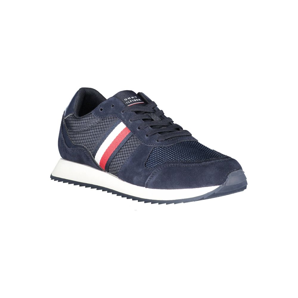 Tommy Hilfiger blå sneaker for menn i polyester