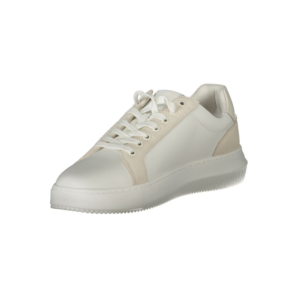 Calvin Klein hvite polyuretan herresko