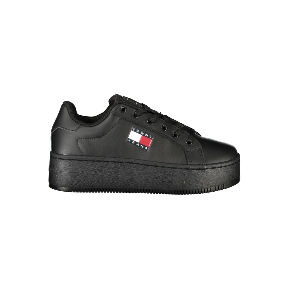 Tommy Hilfiger Svart Polyuretan Dame-Sneaker