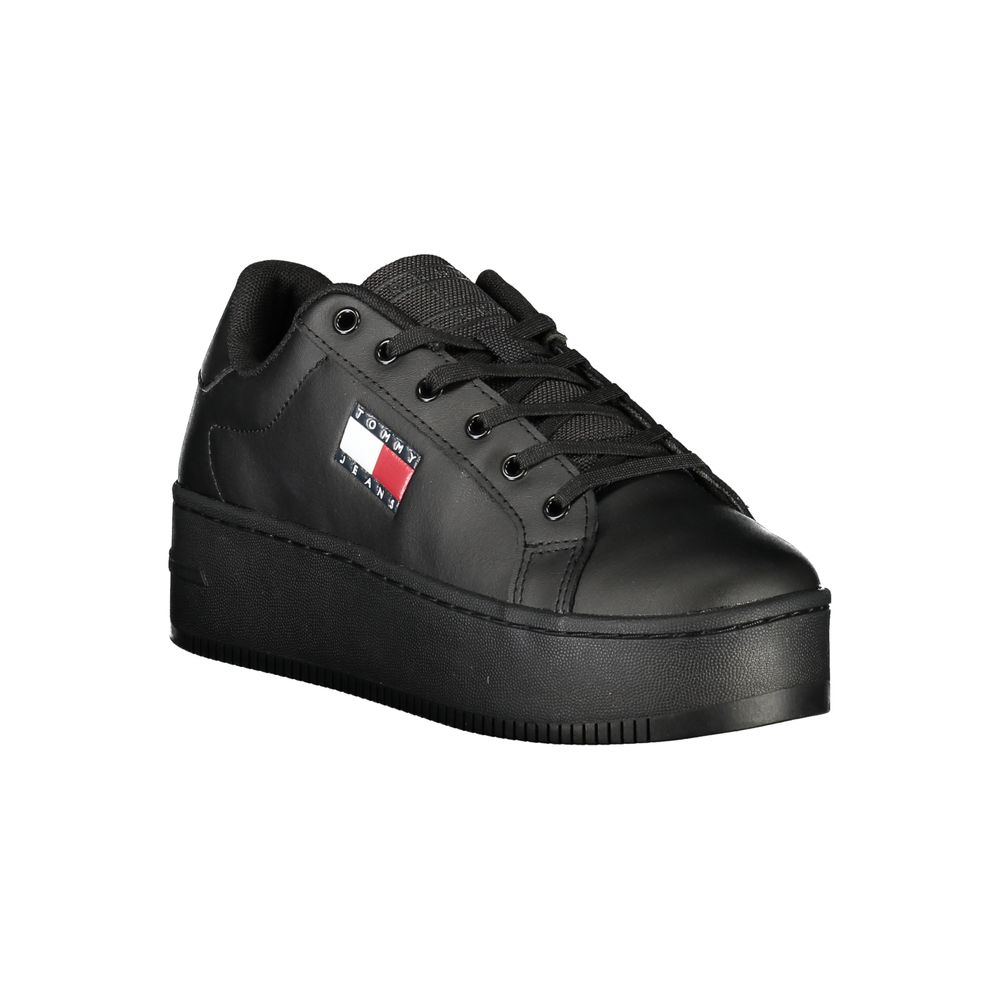 Tommy Hilfiger Svart Polyuretan Dame-Sneaker