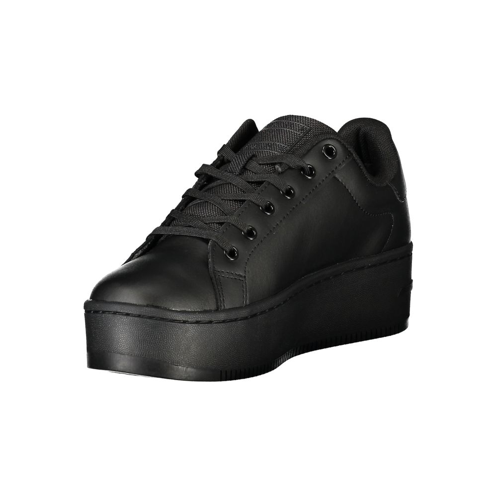 Tommy Hilfiger Svart Polyuretan Dame-Sneaker