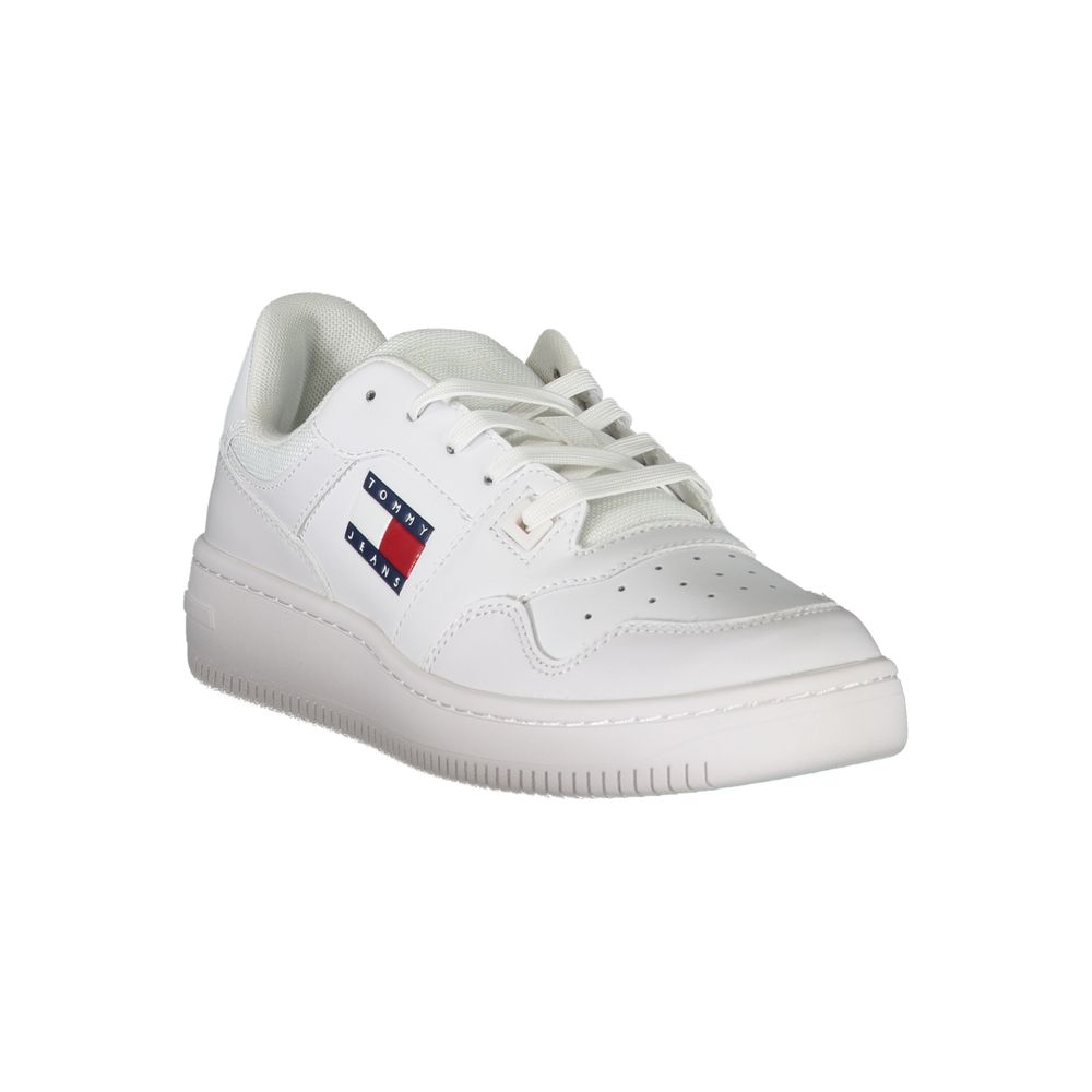 Tommy Hilfiger Hvite Lær Dame Sneaker