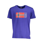 Norway 1963 Blu Cotton T-skjorte for menn