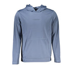 Calvin Klein Blue Polyester Men's Hooded Sweater