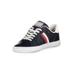 Tommy Hilfiger Blue Leather Men Sneaker