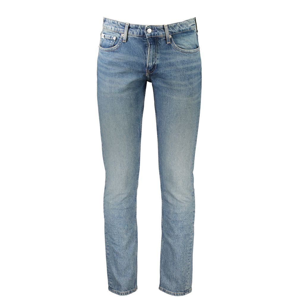 Calvin Klein Blu Cotton Slim Jeans for menn