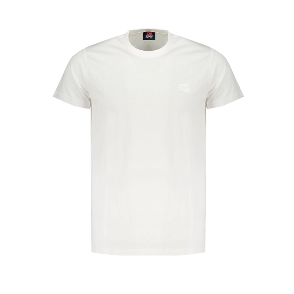 Norway 1963 Bianco bomull T-skjorte for menn