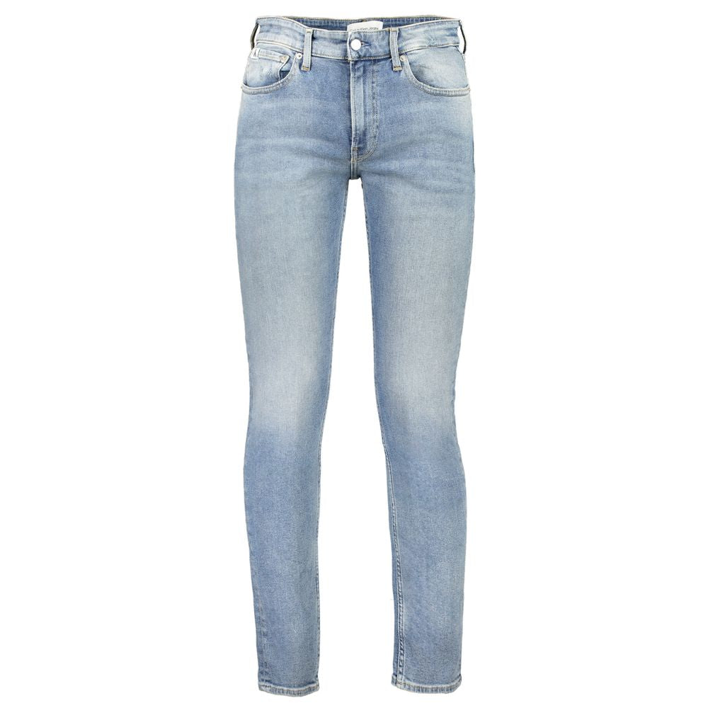 Calvin Klein Blu Cotton Slim Jeans for menn