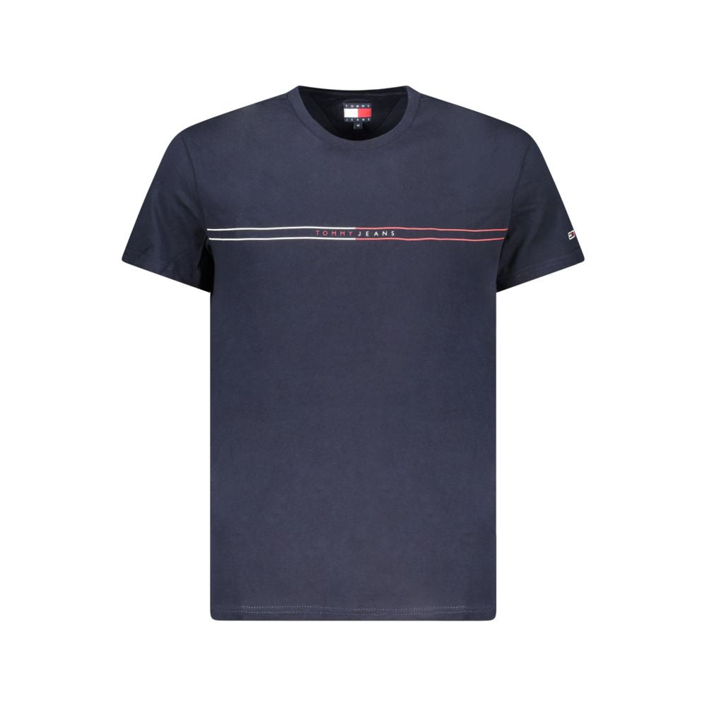 Tommy Hilfiger Blå T-skjorte i bomull til herre