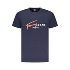 Tommy Hilfiger Blue Cotton Men's T-Shirt